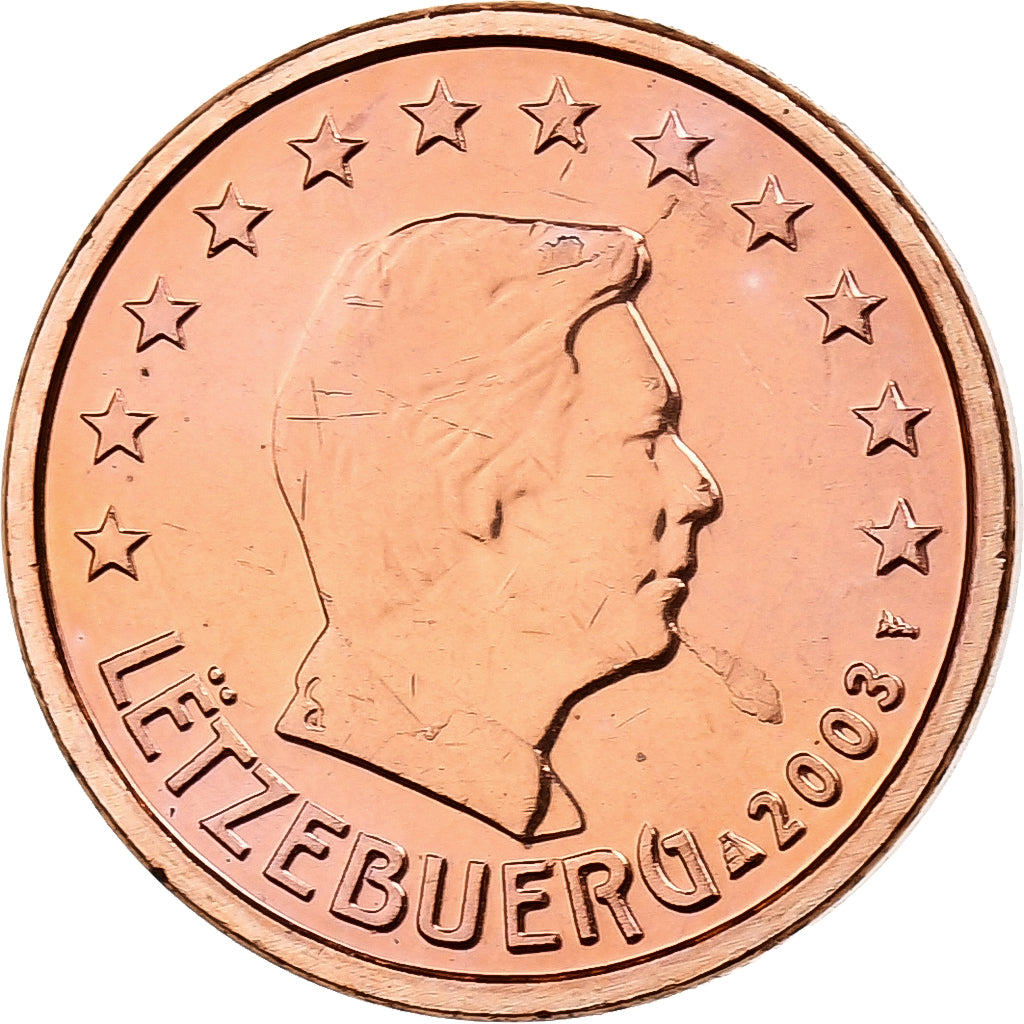 Lussemburgo, Henri I, Centime, 2003, Utrecht, Acciaio placcato rame, SPL
