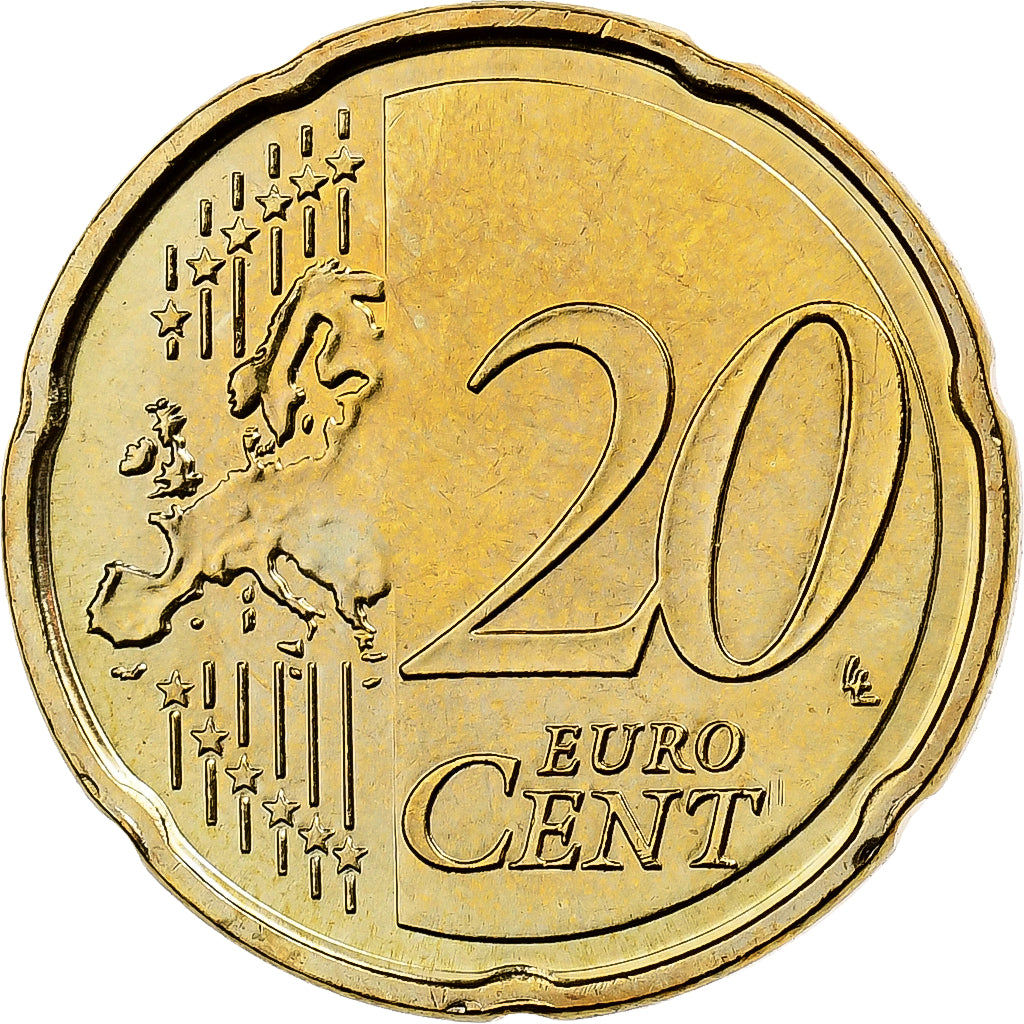 Luxembourg, Henri I, 20 Centimes, 2008, MDP, Nordic gold, MS(63)