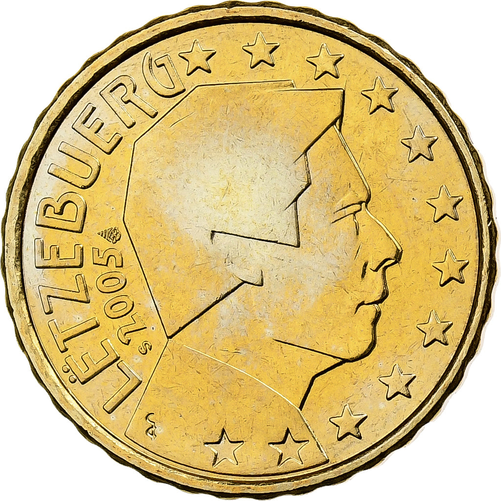 Lussemburgo, Henri I, 10 Centimes, 2005, Vantaa, Nordic gold, SPL