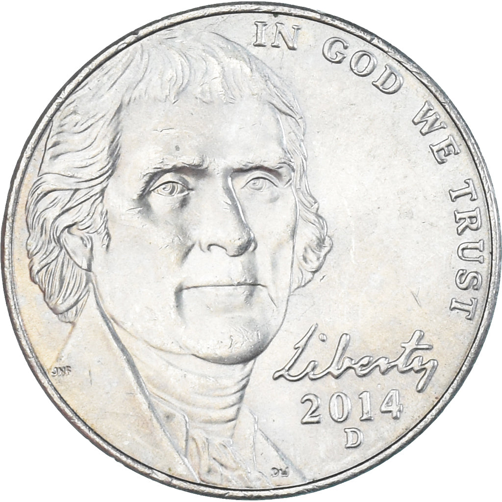 Coin, United States, 5 Cents, 2014