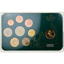 Frankreich, Set 1 ct. - 2 Euro + Coin, Mixed Dates, MDP, UNZ