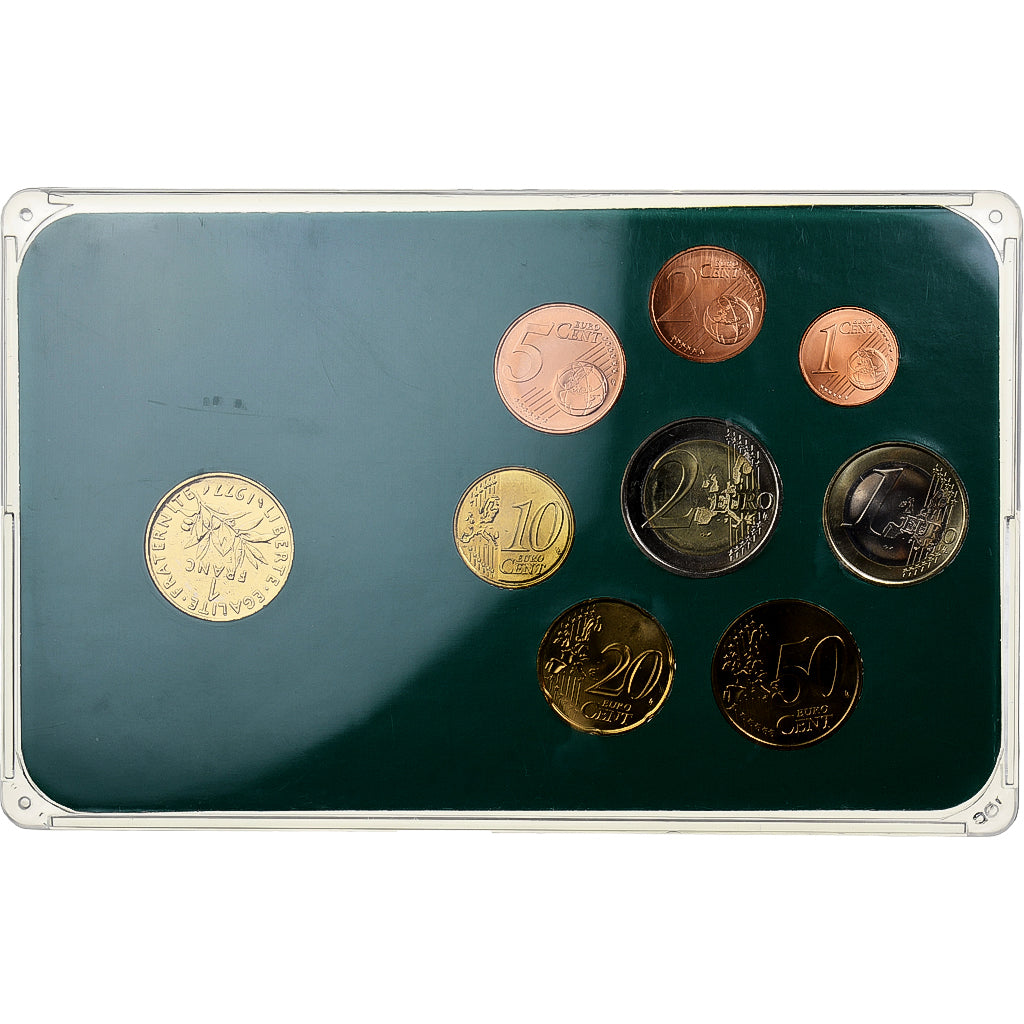 Frankreich, Set 1 ct. - 2 Euro + Coin, Mixed Dates, MDP, UNZ