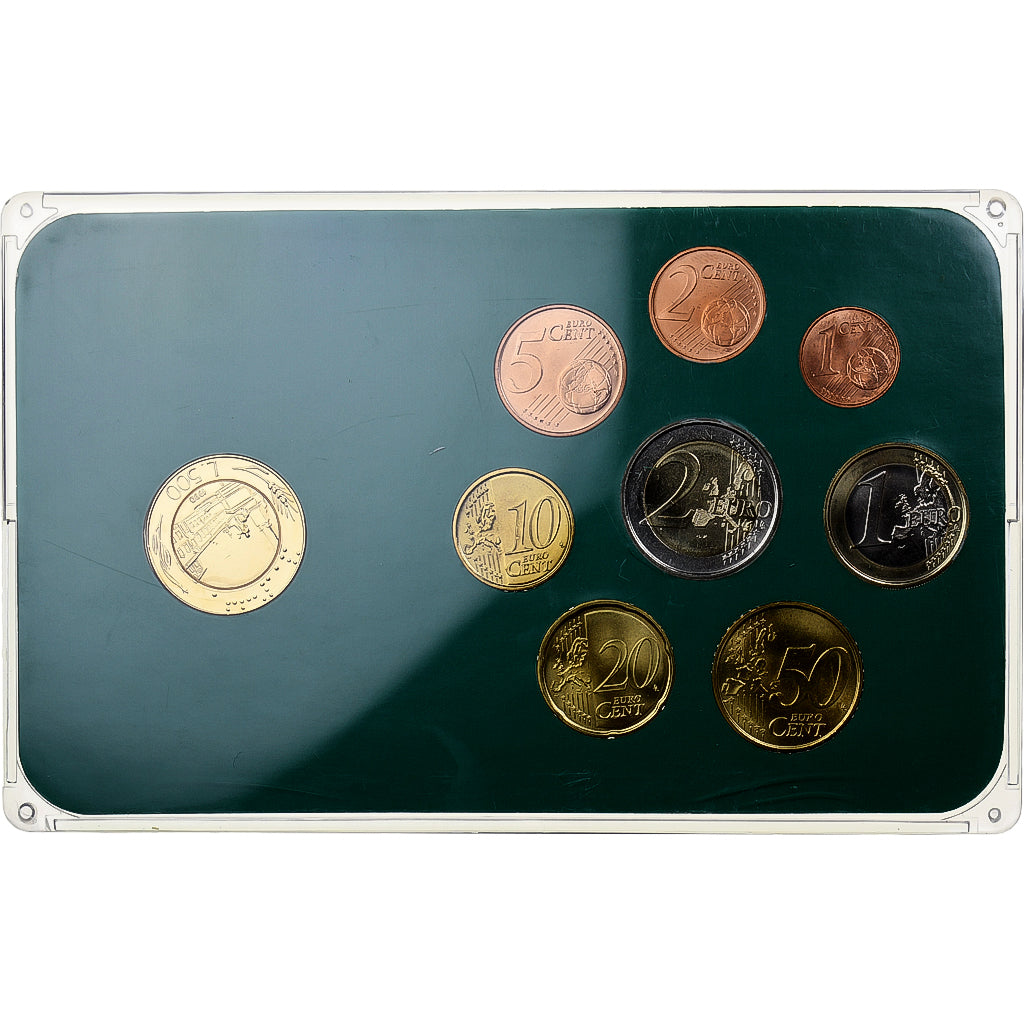 Itália, Set 1 ct. - 2 Euro + Coin, Mixed Dates, Rome, N/D, MS(63)