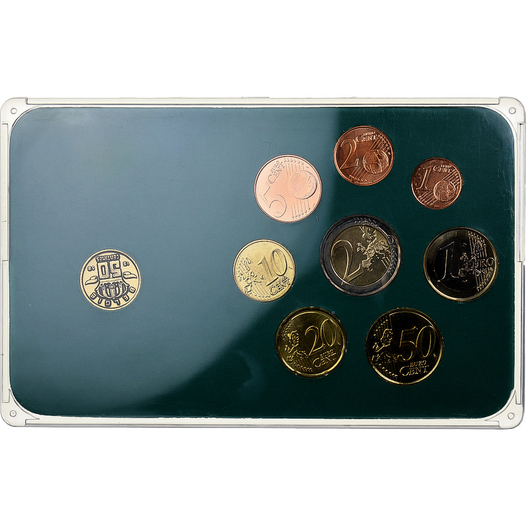 Bélgica, Albert II, Set 1 ct. - 2 Euro + Coin, Mixed Dates, Brussels, N/D