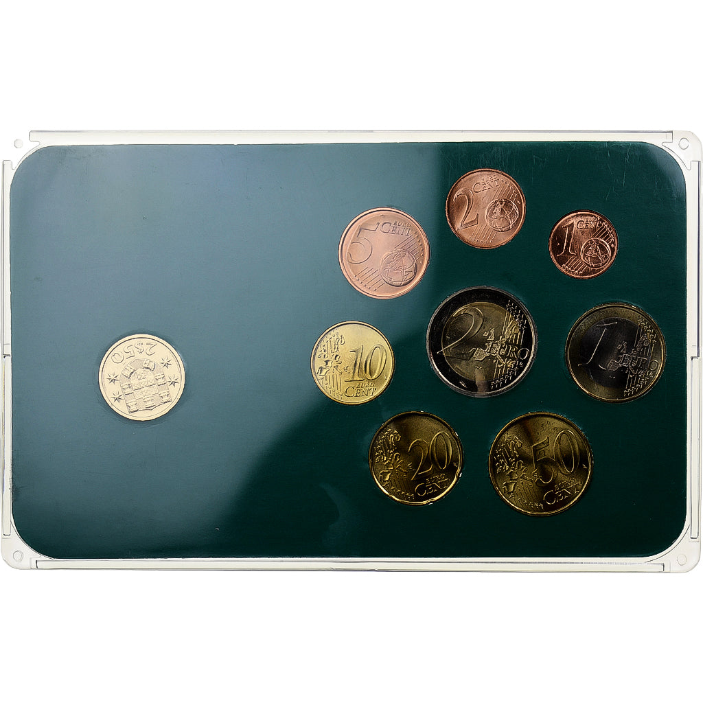 Portugal, Set 1 ct. - 2 Euro + Coin, Mixed Dates, Lisbon, MS(63)