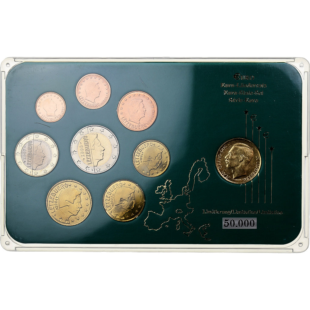 Luxembourg, Henri, Set 1 ct. - 2 Euro + Coin, Mixed Dates, MS(63)