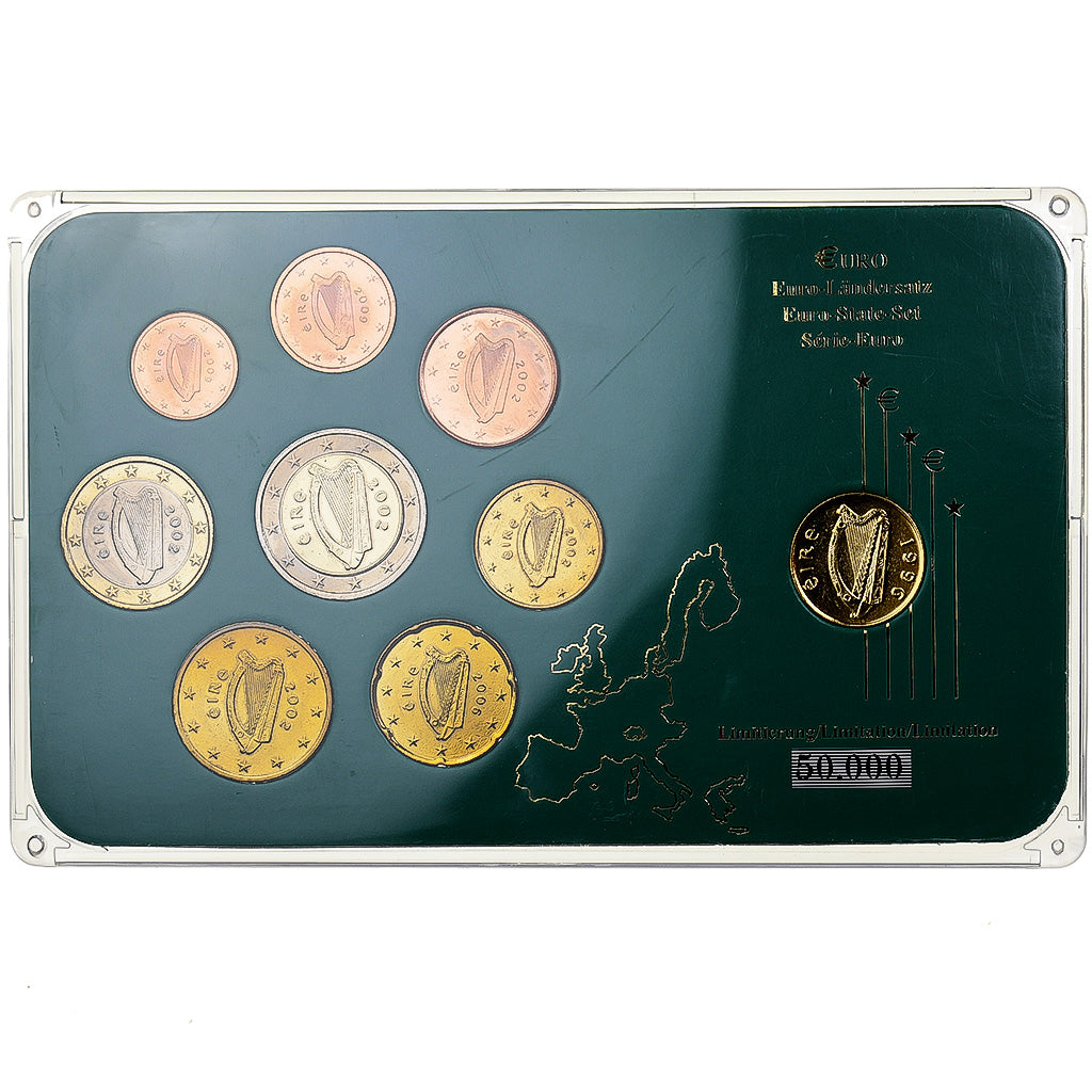 Irlande, Set 1 ct. - 2 Euro + Monnaie, Années mélangées, Dublin, SPL