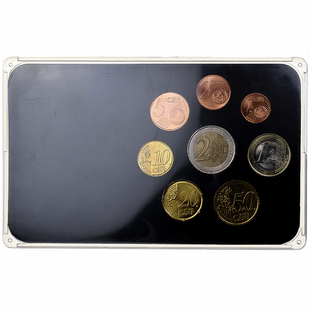 Francia, Set 1 ct. - 2 Euro, Tour Eiffel, Colorized, Mixed Dates, MDP, N.C., SPL