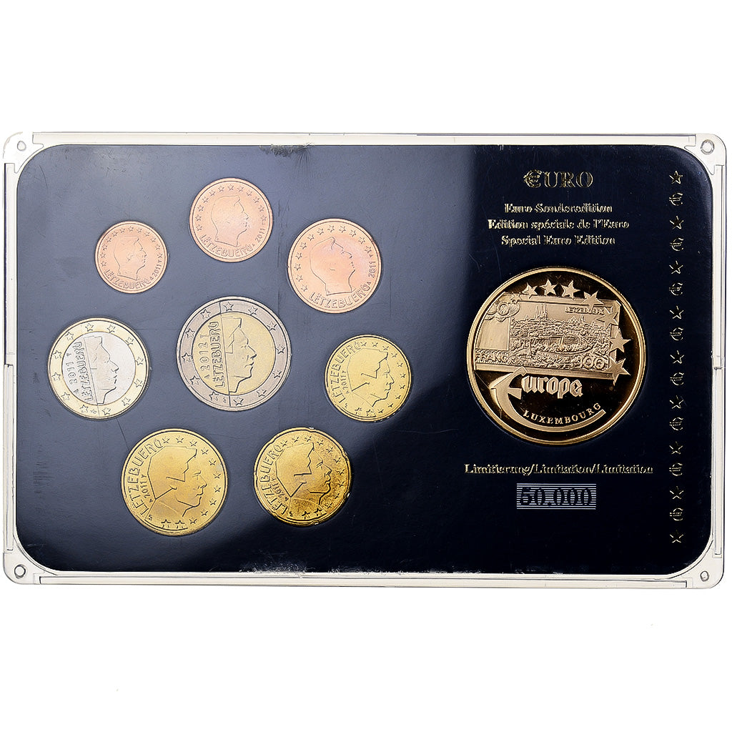 Luxembourg, Henri, Set 1 ct. - 2 Euro + Medal, Mixed Dates, Utrecht, MS(63)
