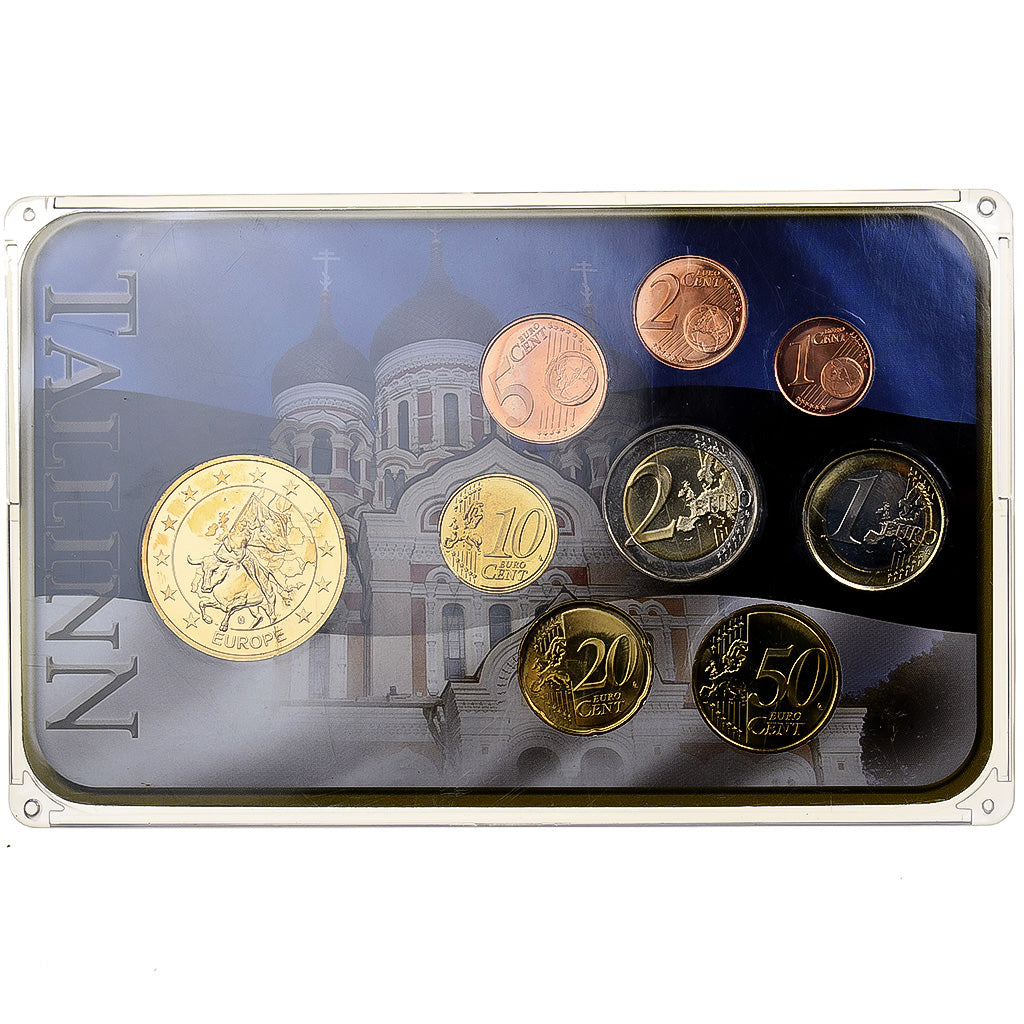 Estonia, Set 1 ct. - 2 Euro + Medal, 2011, Vantaa, MS(63)