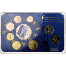 Slovakia, Set 1 ct. - 2 Euro + Medal, 2007, Kremnica, MS(63)