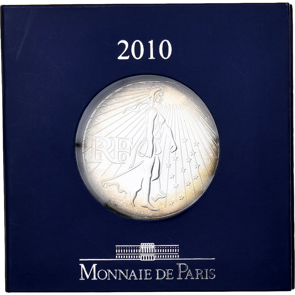 France, 50 Euro, Semeuse, 2010, MDP, Silver, MS(65-70)