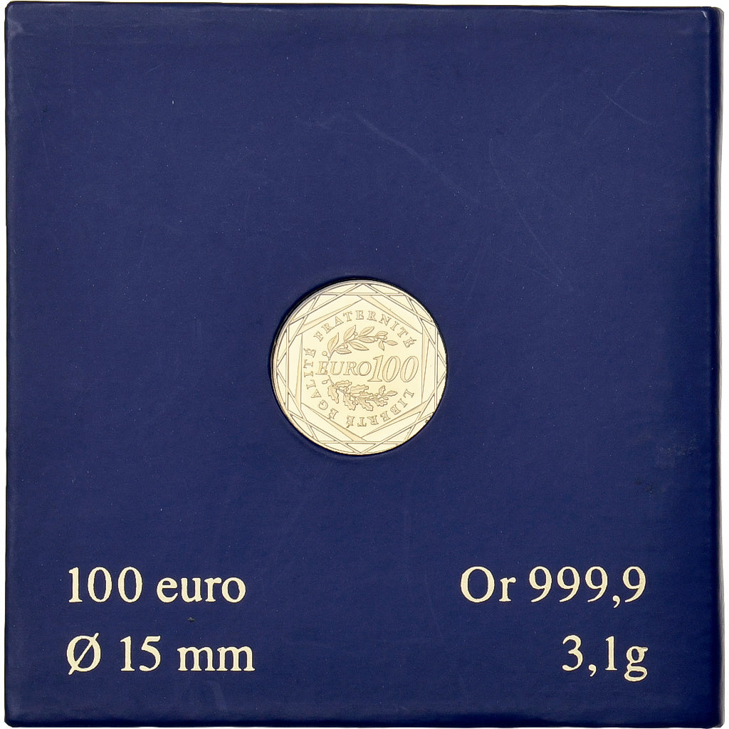 France, 100 Euro, Semeuse, 2009, MDP, Or, FDC