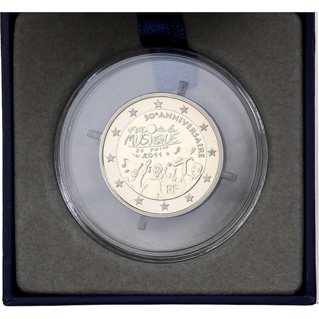 Francia, 2 Euro, Music Day, FS, 2011, MDP, Bi-metallico, FDC