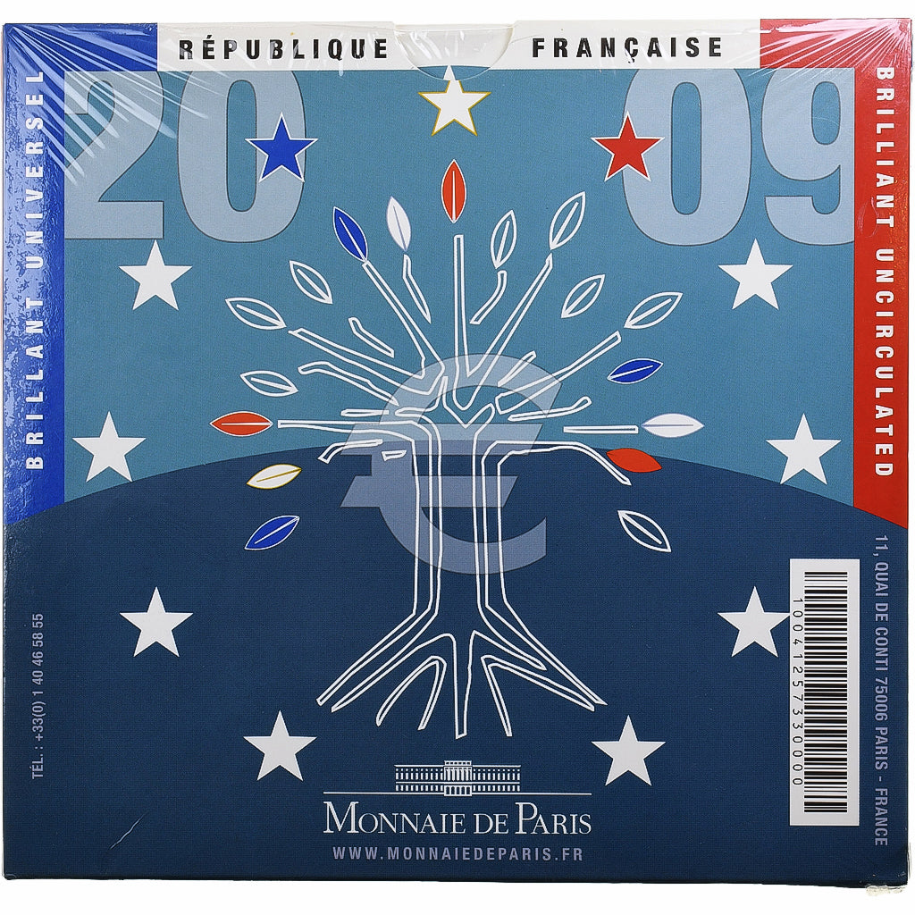 Francia, Coffret 1c. à 2€, BU, 2009, MDP, Sin información, FDC