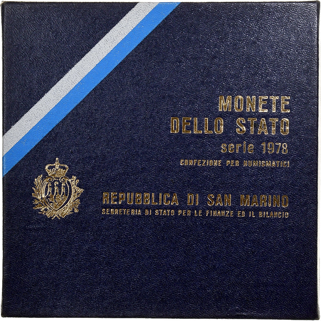 San Marino, Set 1 Lire - 500 Lire, 1978, Rome, MS(65-70)