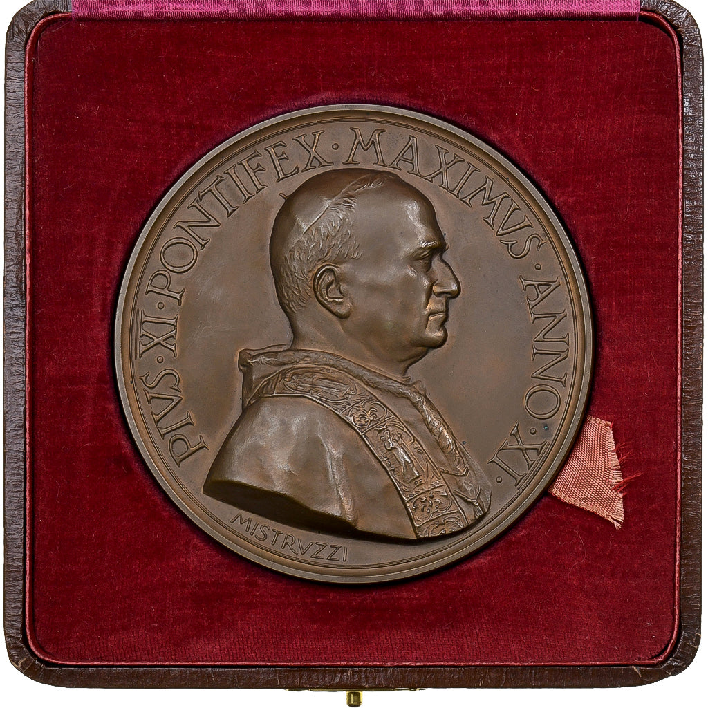 Vatican, Médaille, Pivs XI, Inauguration pinacothèque vaticane, 1932, Bronze