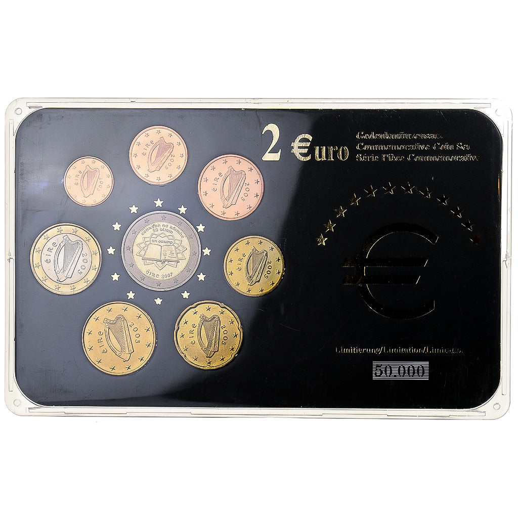 Ireland, Set 1 ct. - 2 Euro, Mixed Dates, Dublin, MS(63)