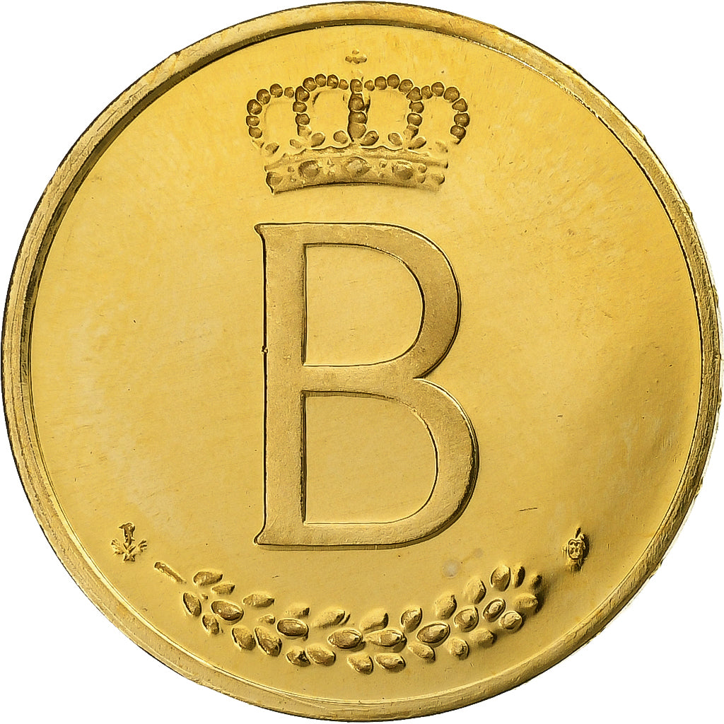 Belgium, Module 20 Francs, Baudouin I - 25 years of reign, 1976, Gold, Luyckx