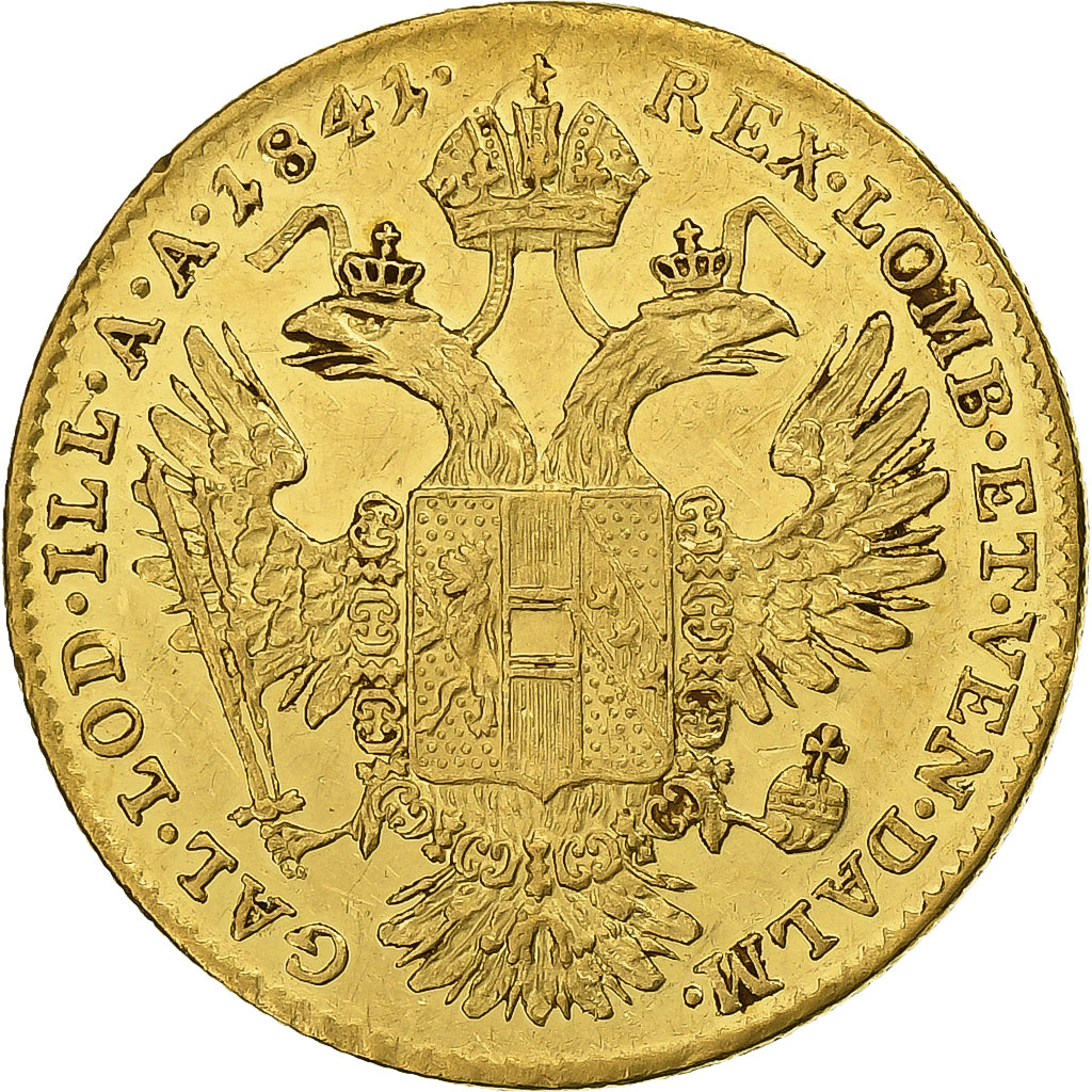 Austria, Ferdinand I, Ducat, 1841, Vienna, Gold, AU(50-53), KM:2262