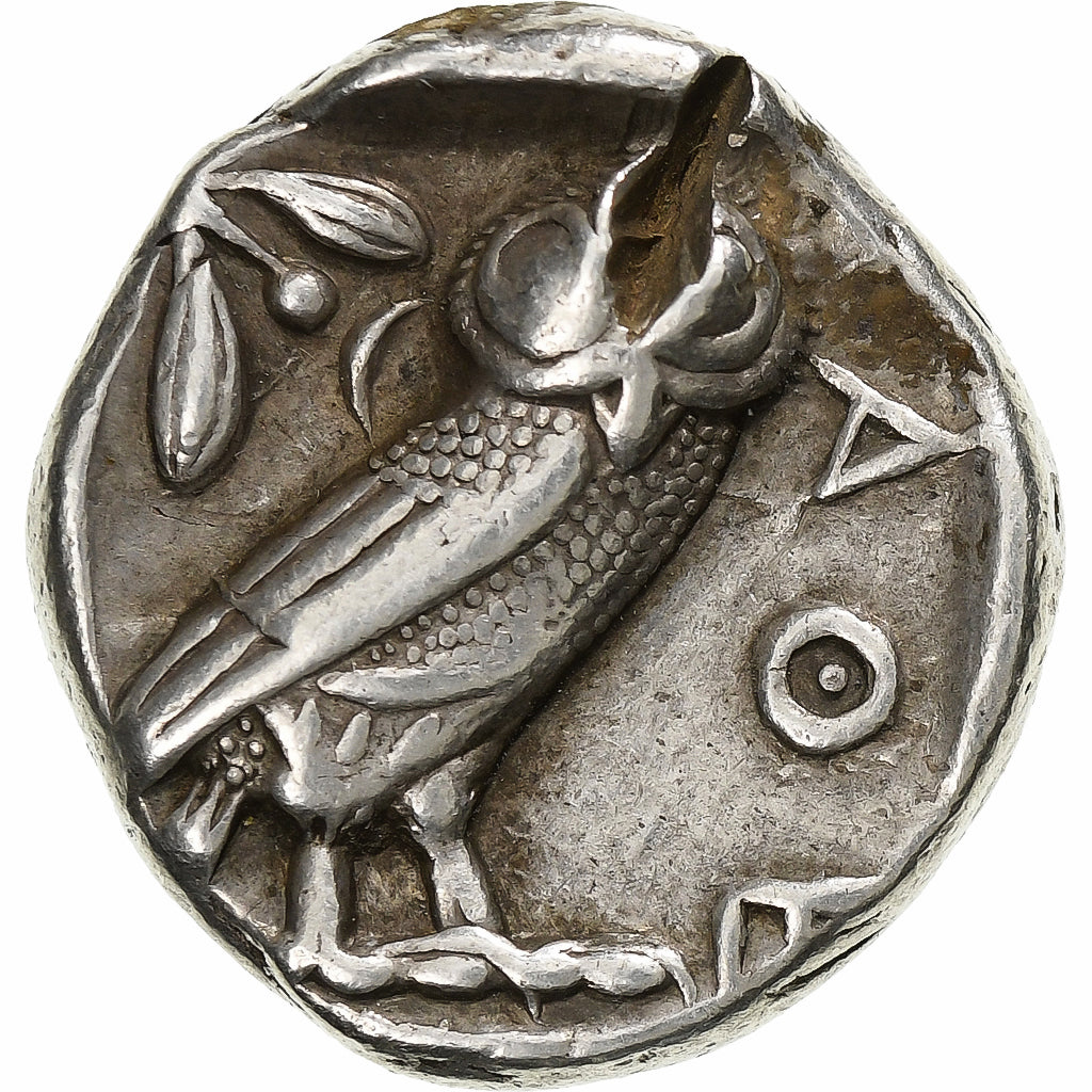 Tétradrachme, v. 470-404 av. J.-C., Athènes, Argent, TB