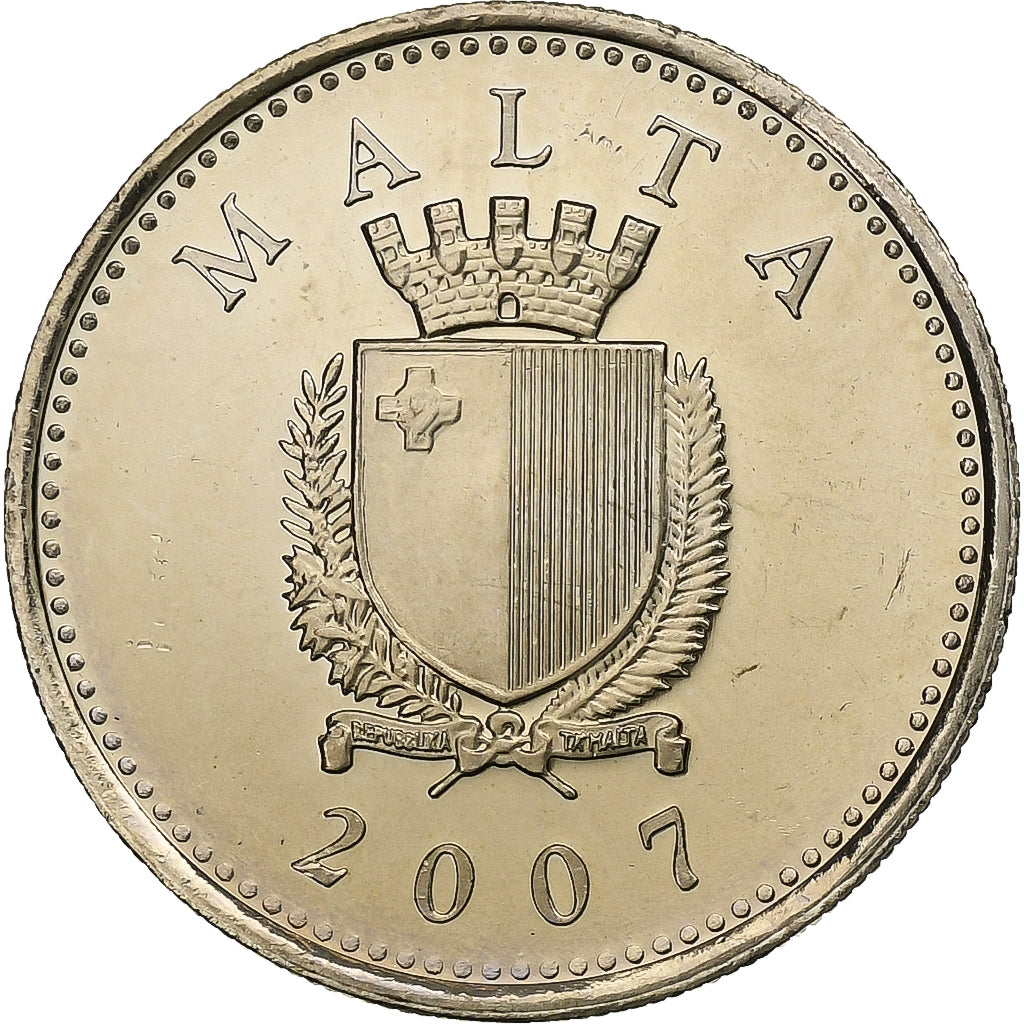 Malta, 10 Cents, Common dolphinfish, 2007, Llantrisant, Cupronickel, MS(63)