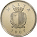 Malta, 10 Cents, Common dolphinfish, 2007, Llantrisant, Cupronickel, MS(63)