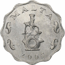 Malta, 5 Mils, 2007, Llantrisant, Aluminio, SC