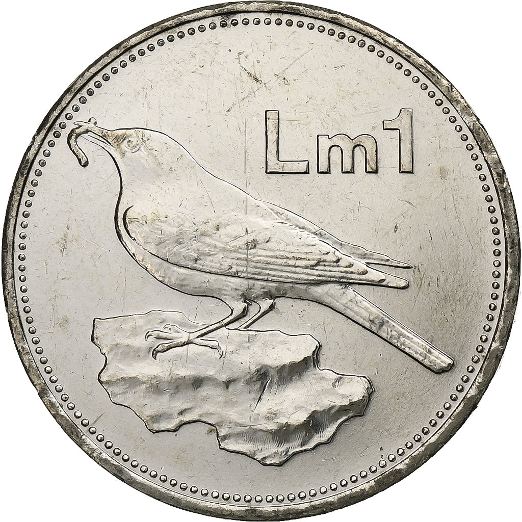 Malta, Lira, Blue Rock Thrush, 2007, Llantrisant, Nichel, SPL