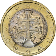 Slovakia, 1 Euro, 2009, Kremnica, Bi-Metallic, MS(63)