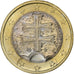 Slovakia, 1 Euro, 2009, Kremnica, Bi-Metallic, MS(63)