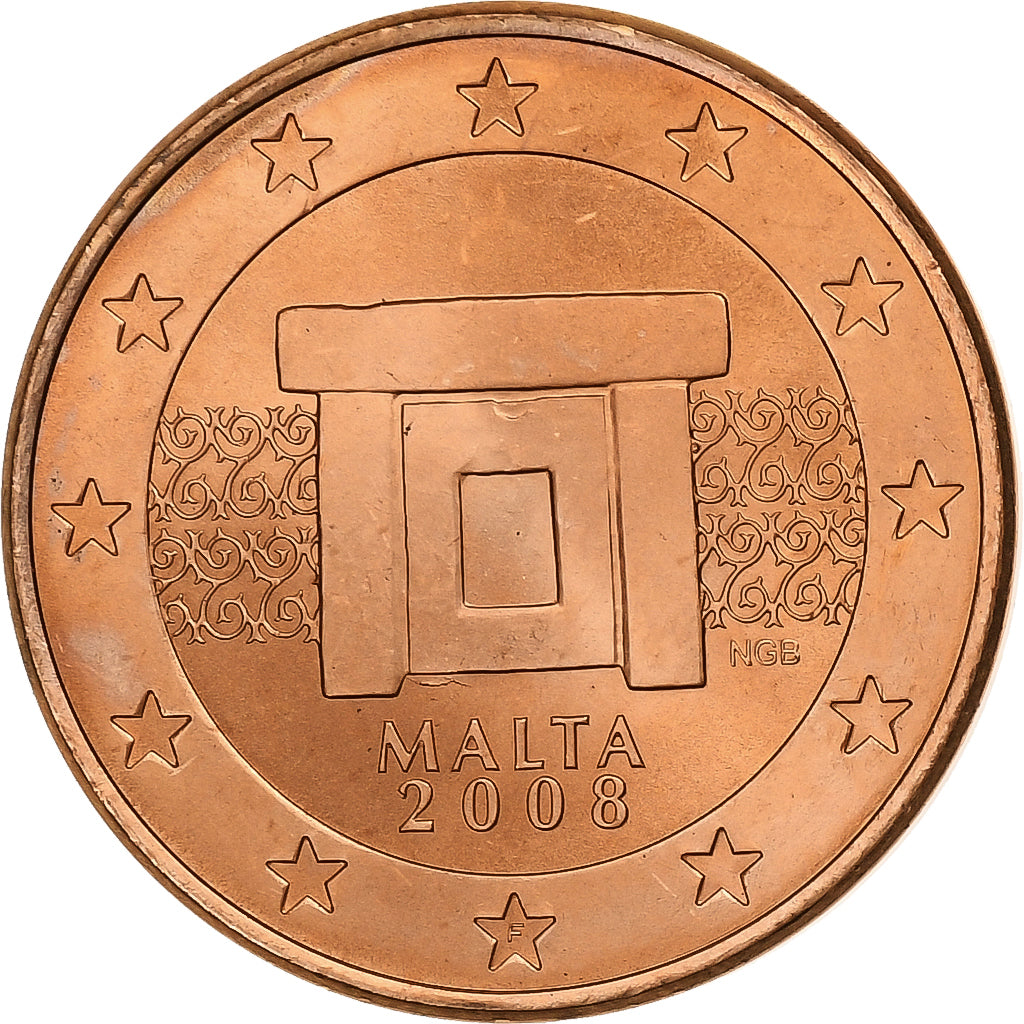 Malta, 5 Centimes, 2008, MDP, Copper Plated Steel, MS(63)