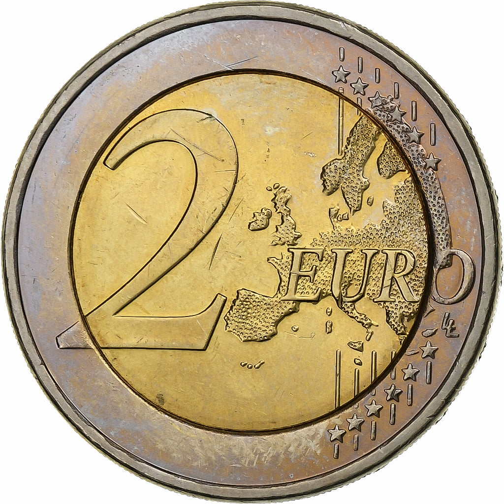 Chipre, 2 Euro, 2008, Vantaa, Bimetálico, MS(63)