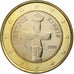 Chipre, 1 Euro, 2008, Vantaa, Bimetálico, MS(63)