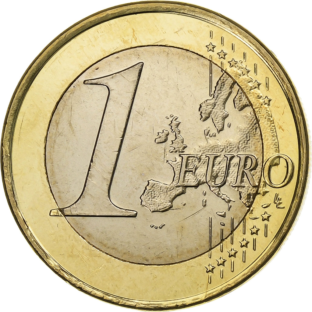 Chipre, 1 Euro, 2008, Vantaa, Bimetálico, MS(63)
