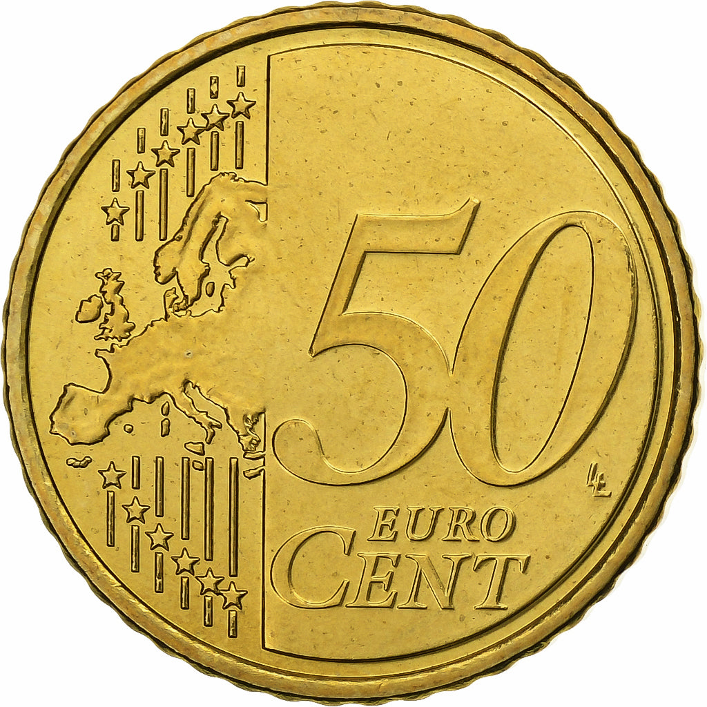 Cipro, 50 Centimes, 2008, Vantaa, Nordic gold, SPL