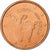 Cipro, 2 Centimes, 2008, Vantaa, Acciaio placcato rame, SPL