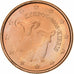 Cipro, 1 Centime, 2008, Vantaa, Acciaio placcato rame, SPL