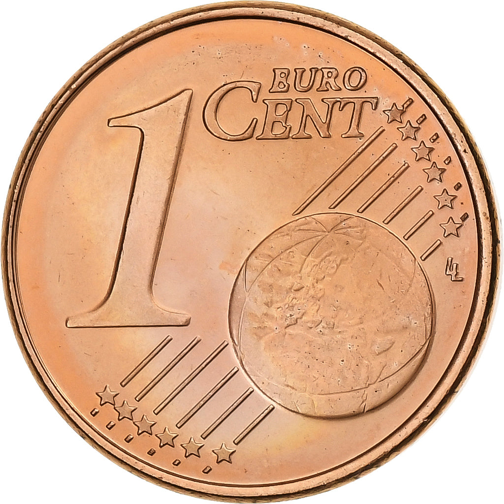 Cipro, 1 Centime, 2008, Vantaa, Acciaio placcato rame, SPL