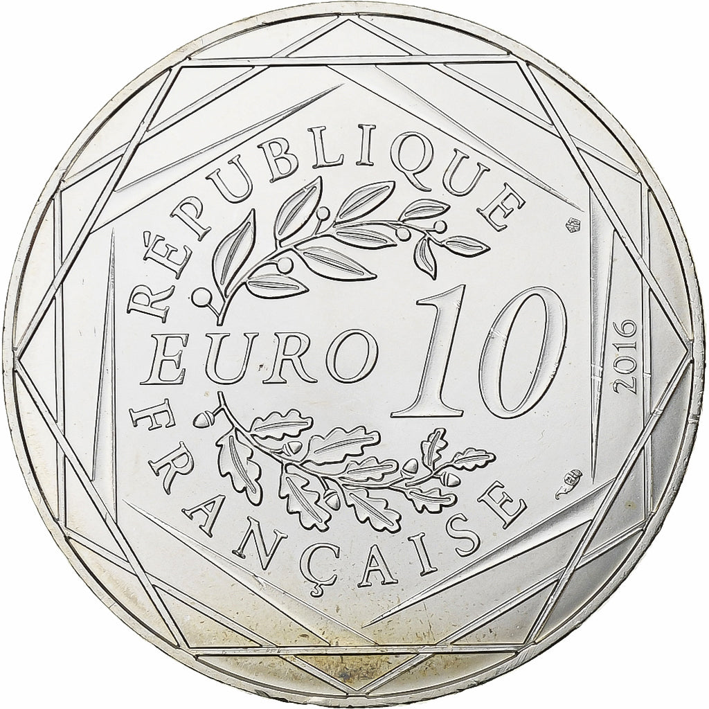 France, 10 Euro, Le Petit Prince (plages du Nord), 2016, MDP, Silver, MS(63)