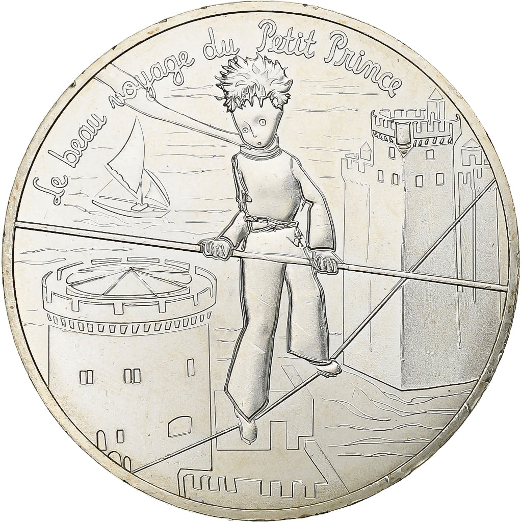 France, 10 Euro, Le Petit Prince (fait le funambule à La Rochelle), 2016, MDP