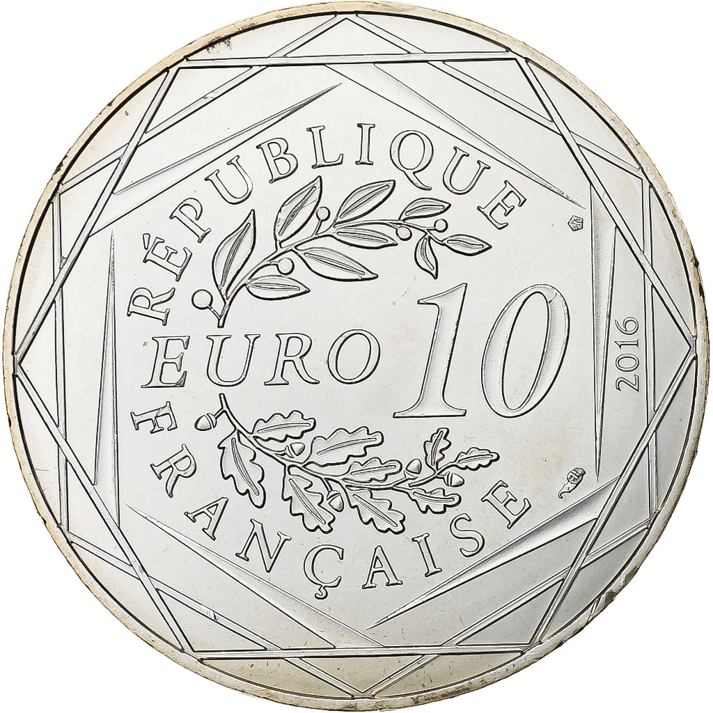 France, 10 Euro, Le Petit Prince (fait le funambule à La Rochelle), 2016, MDP