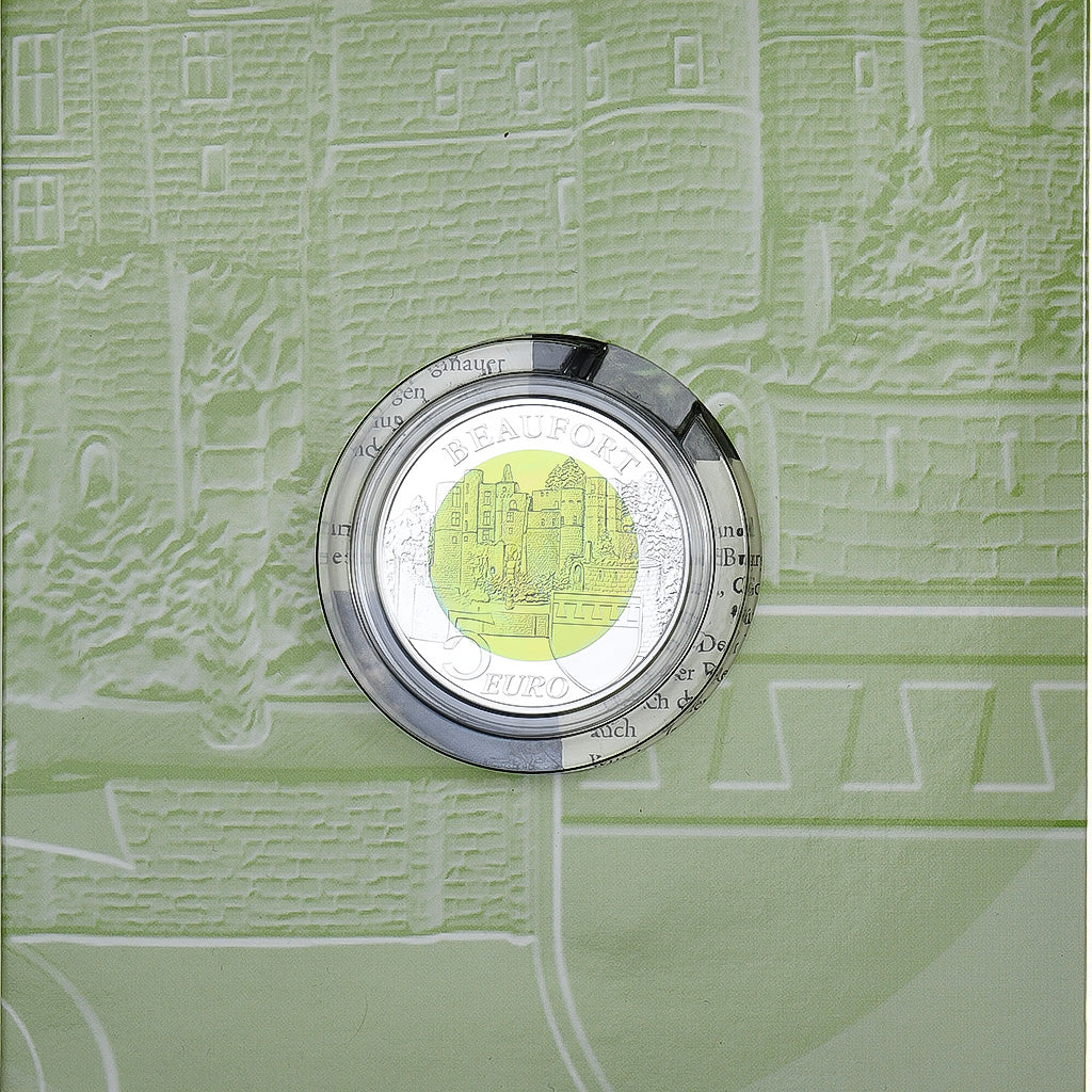 Luxembourg, Henri, 5 Euro, Château de Beaufort, BE, 2013, Bimétallique, FDC