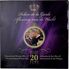 Belgium, Philippe, 20 Euro, Abdication of Albert II, Proof, 2013, Brussels