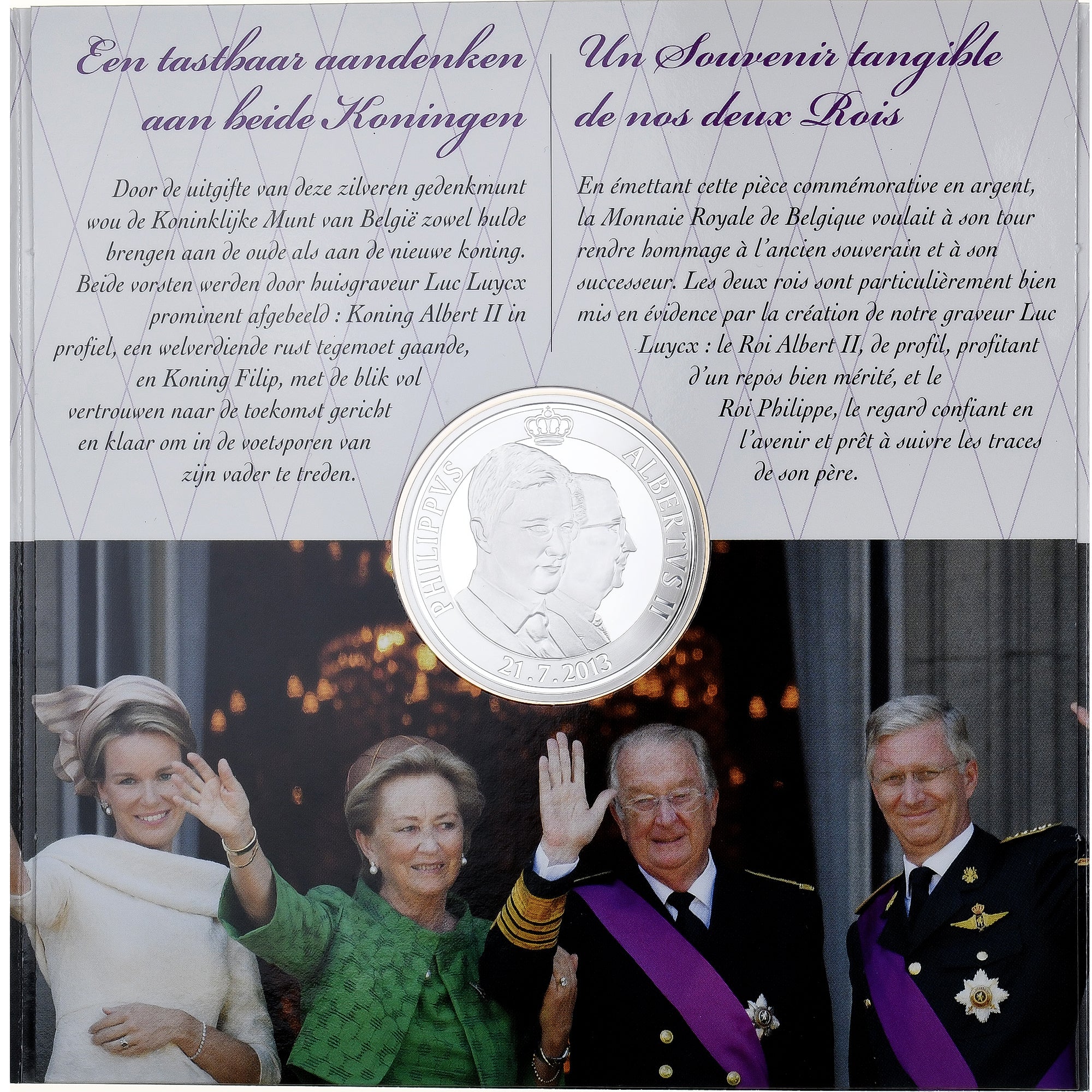 Belgium, Philippe, 20 Euro, Abdication of Albert II, Proof, 2013, Brussels