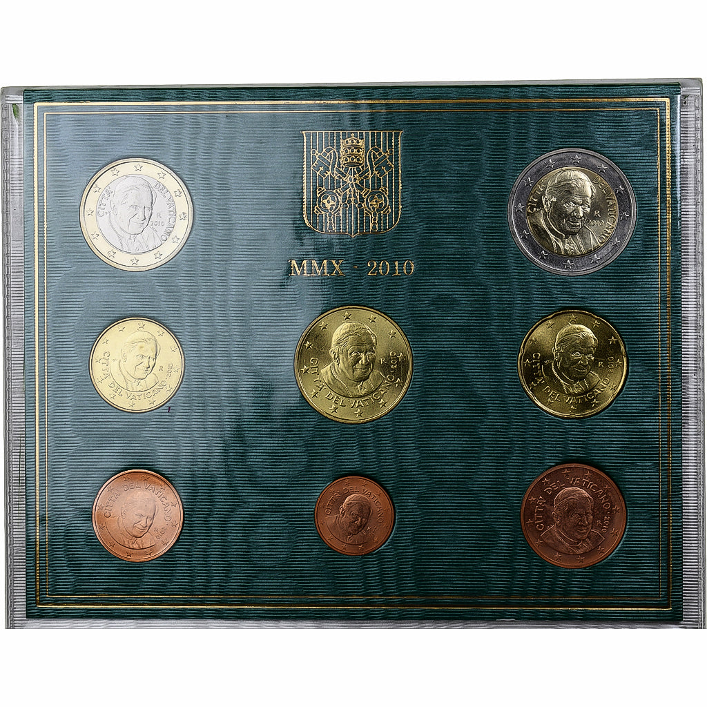 Vatican, Benedict XVI, Set 1 ct. - 2 Euro, 2010, Rome, MS(65-70)