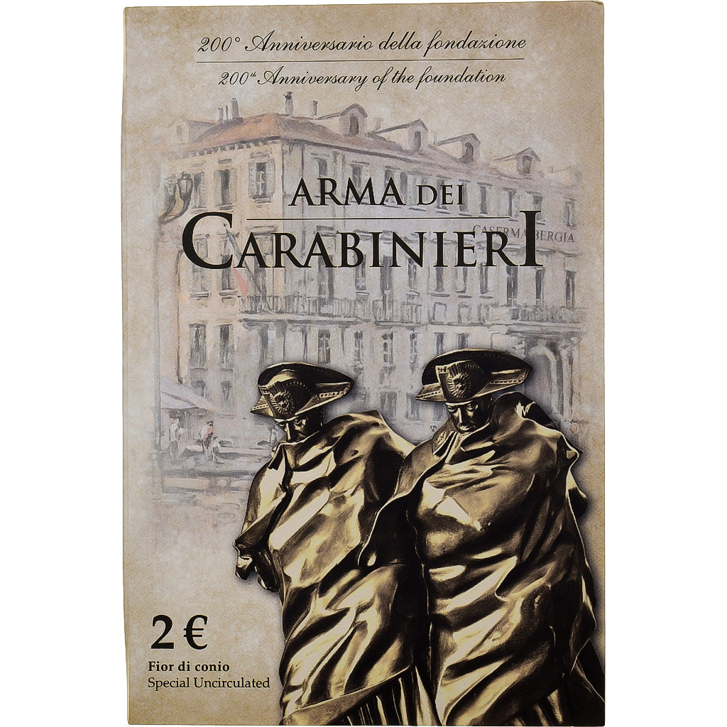 Italy, 2 Euro, Arma dei Carabinieri, BU, 2014, Rome, Bi-Metallic, MS(65-70)