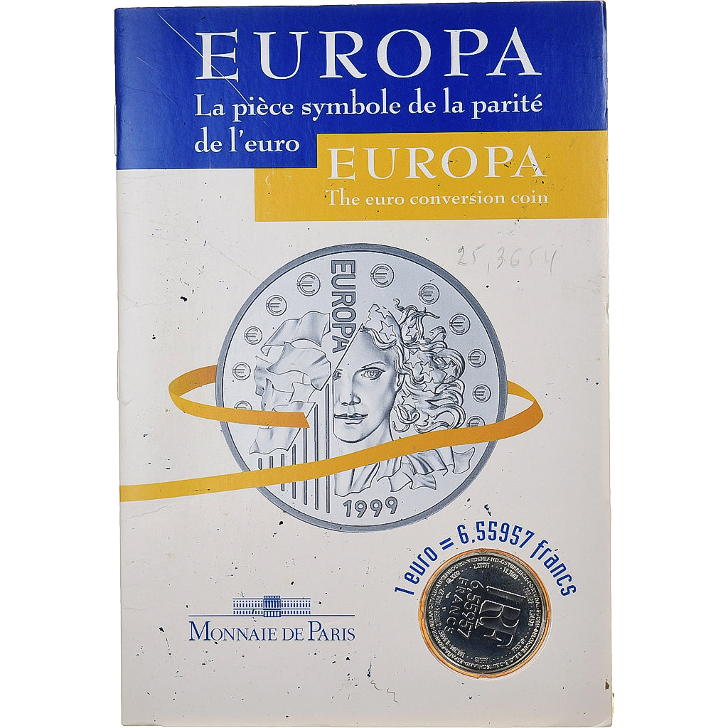 Frankrijk, 6.55957 Francs, Europa, BU, 1999, MDP, Zilver, FDC