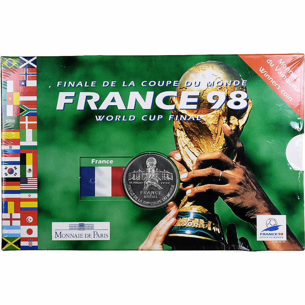 Frankrijk, 5 Francs, Finale de la Coupe du Monde 1998, 1998, MDP, BU, Zilver