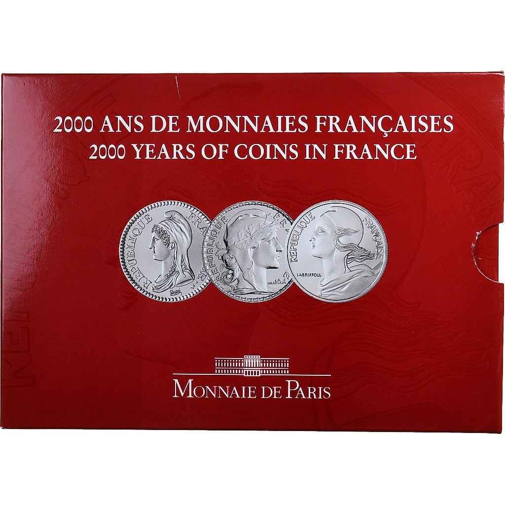 Francja, Coffret 3x5 francs, 2000 Ans de Monnaies Françaises (3/3), 2000, MDP